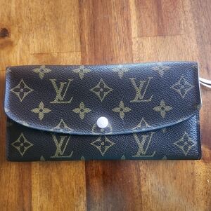 Pink Interior!! Authentic Louis Vuitton Monogram Emilie Wallet CA3115 -Spain
